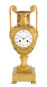 A French Empire ormolu ‘amphora’ mantel clock