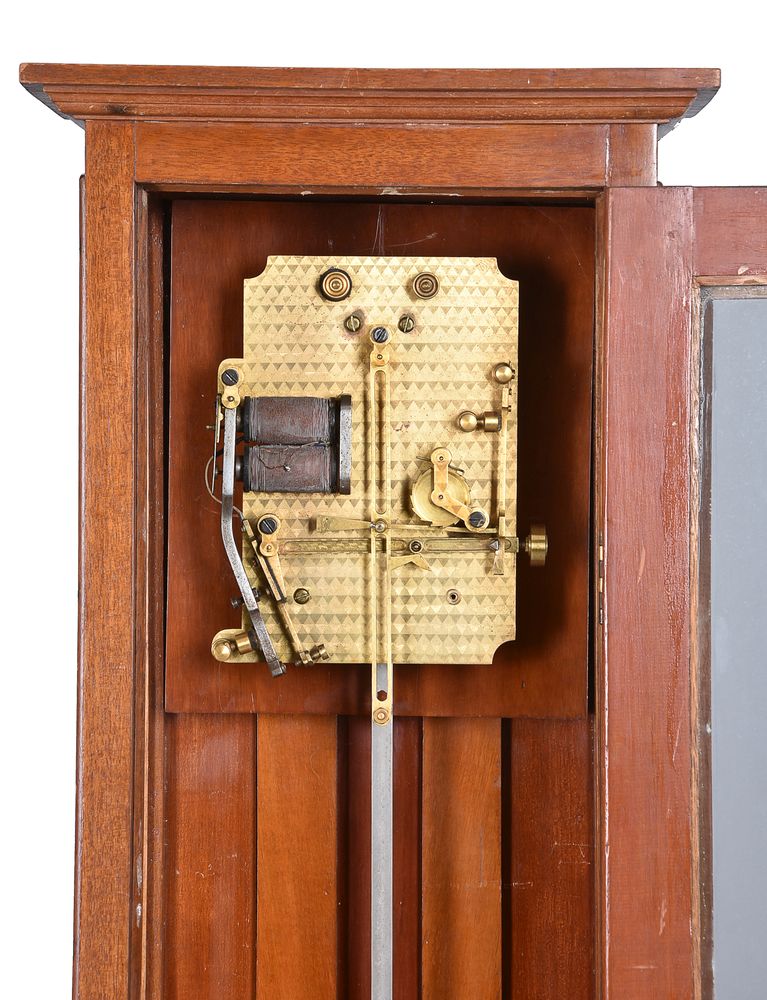 An interesting gilt brass electromagnetic master clock - Image 2 of 5
