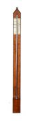 ϒ A Scottish Regency satinwood mercury stick barometer J. and J. Gardner