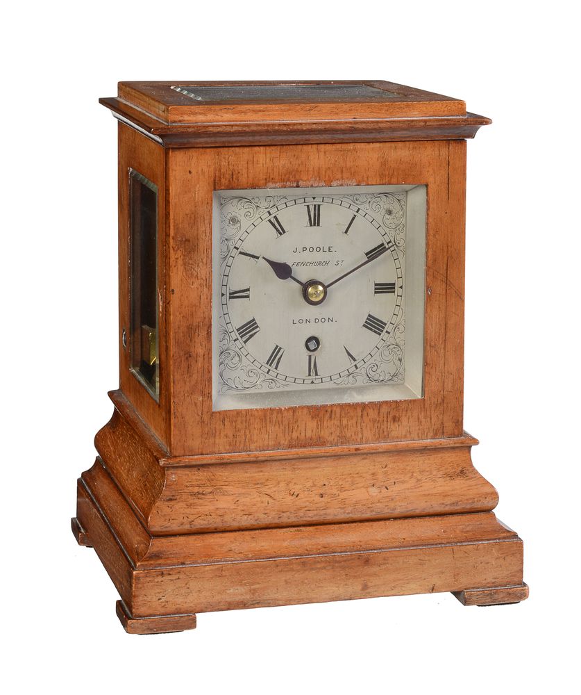A Victorian mahogany five-glass mantel timepiece