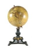 Impressive Victorian style thirty-three inch terrestrial globe