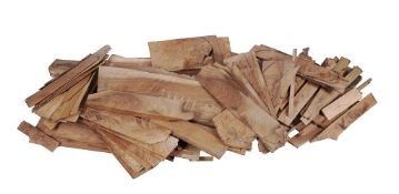 A stock of hand-sawn English walnut veneers