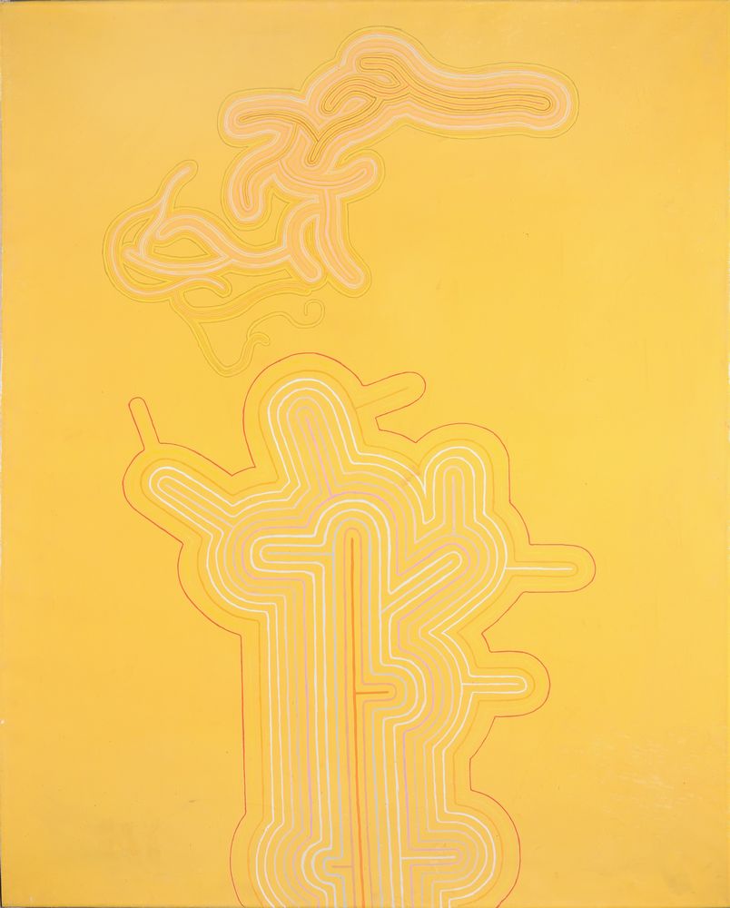 Peter Schmidt (British 1931-1980), Lines on Yellow