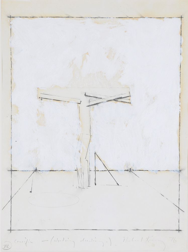 Michael Kenny (British 1941-1999), Crucifix - Working drawing