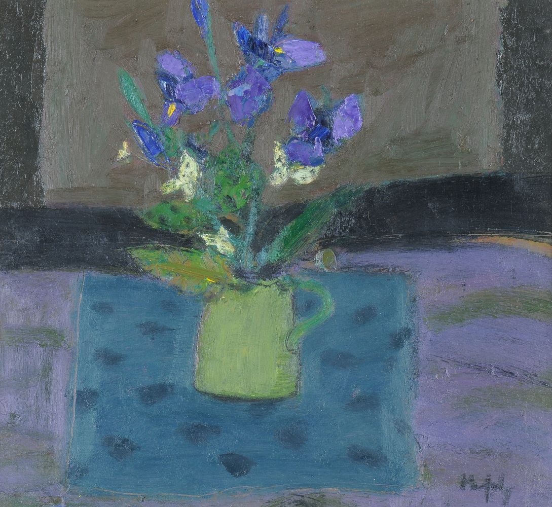 Sandy Murphy (British b.1956), Flowers in a Green Jug
