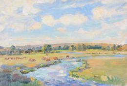 Wilfred Gabriel de Glehn (British 1870–1951), The Avon, Wiltshire