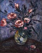 John Livesey (British 1926 - 1990), Still life with roses