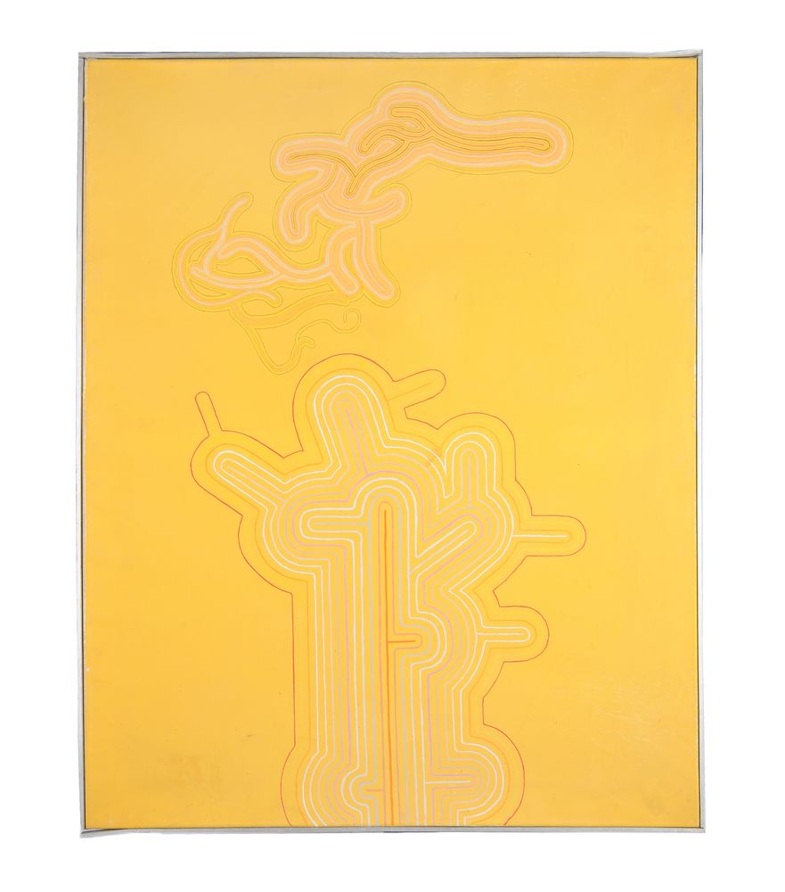 Peter Schmidt (British 1931-1980), Lines on Yellow - Image 2 of 3