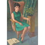 λ Otto Maraini (1904-1970) Portrait of a seated lady