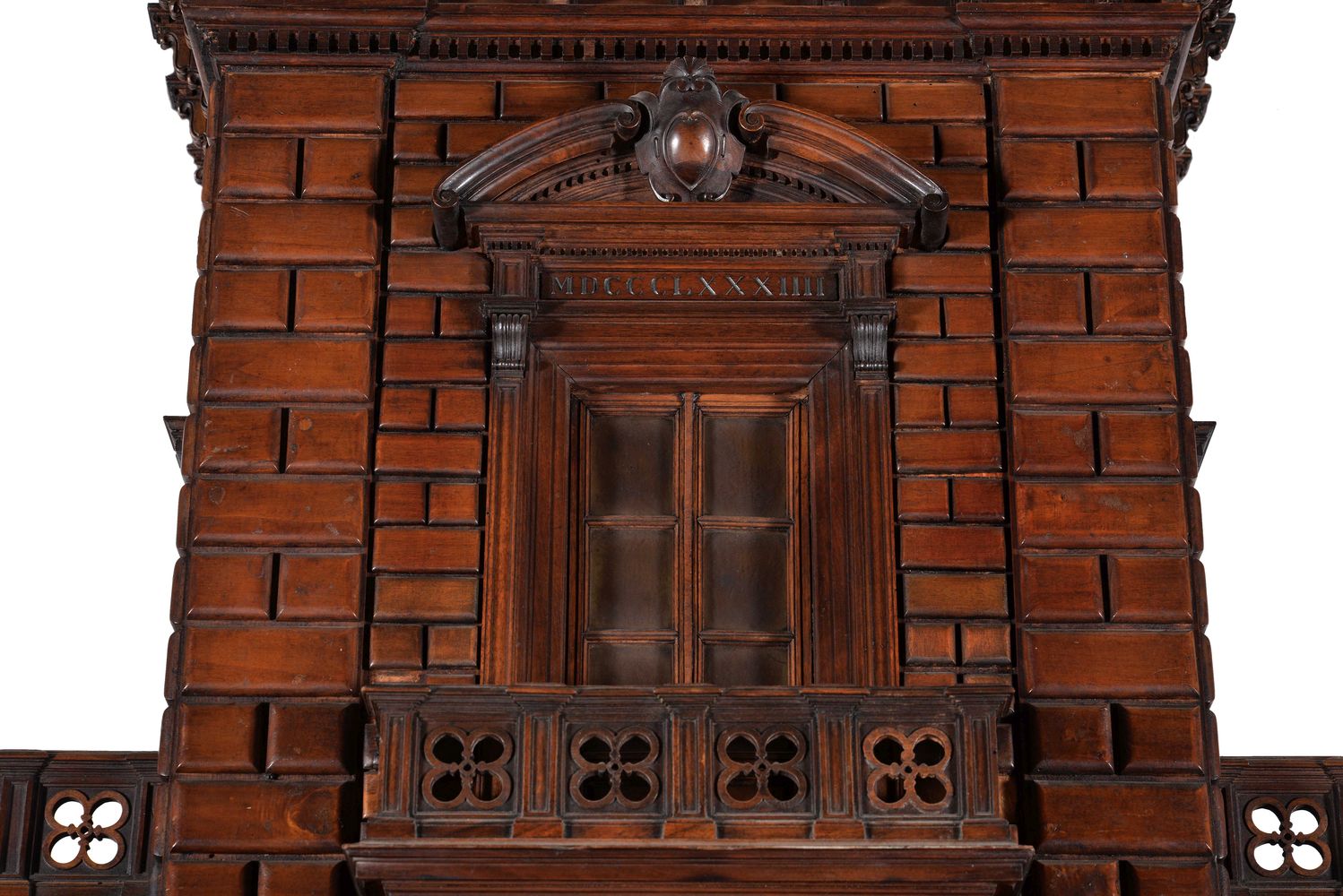 A large Italian breakfront architectural cabinet - Image 4 of 4