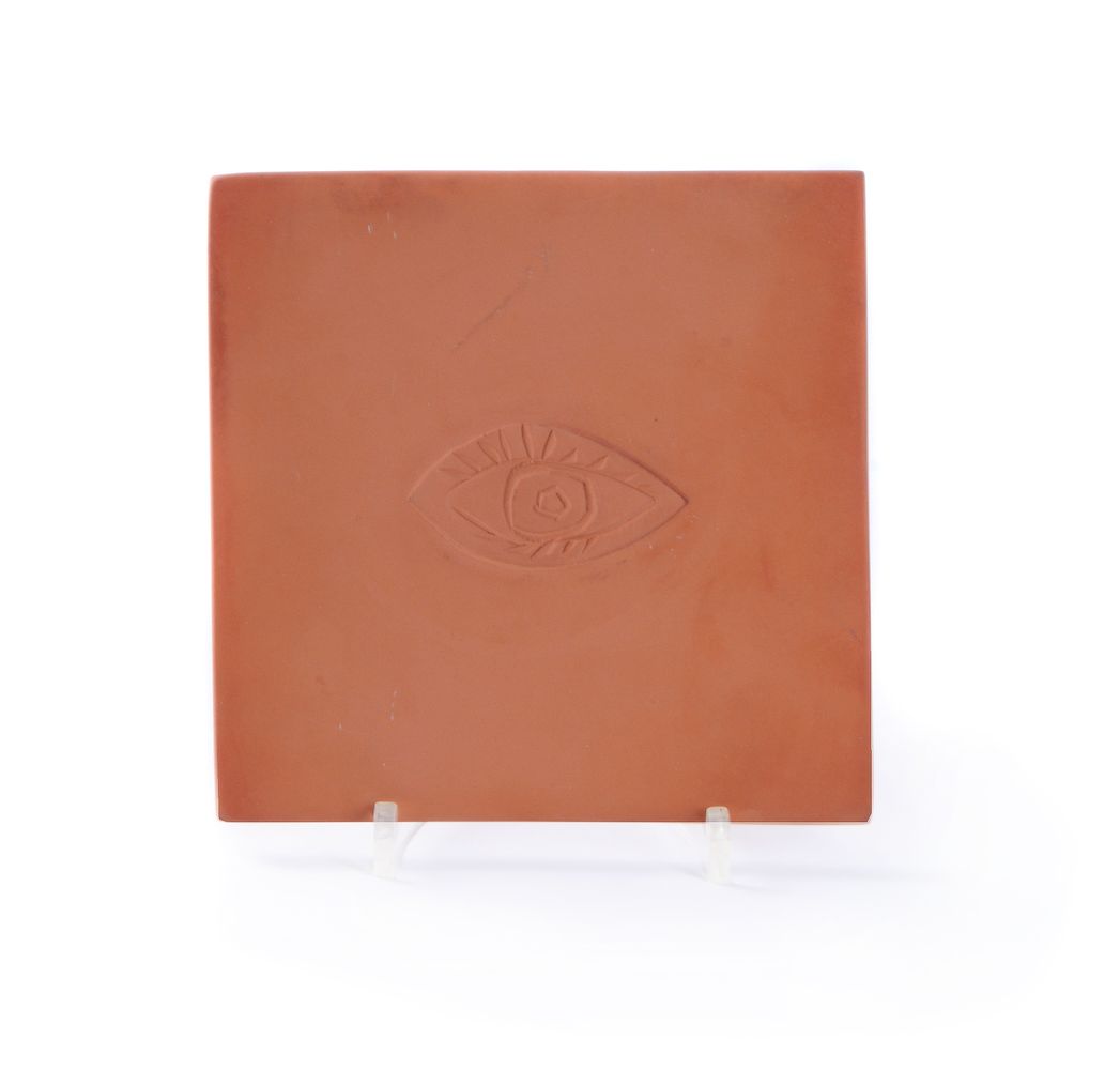 λ Pablo Picasso (1881–1973), Eye, an embossed terracotta tile