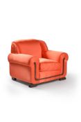 An Art Deco lounge armchair