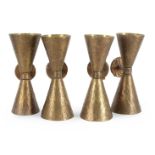 Diego Giacometti (manner of), a set of four bronze wall lights