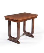 ϒ An Art Deco rosewood folding tea table