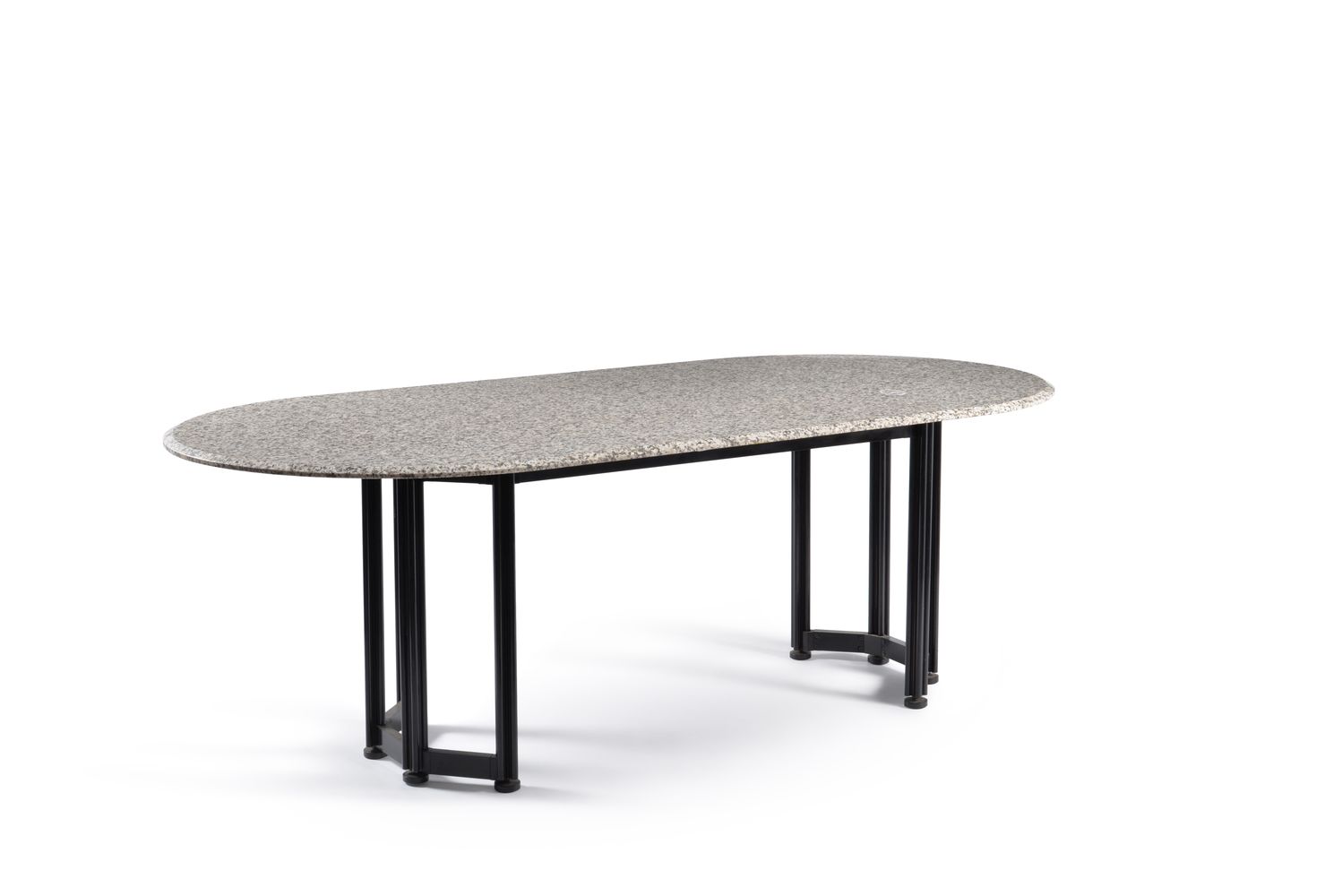 Italian design, an oval dining table