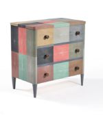 Lamberty Bespoke, a patchwork shagreen chest of drawers