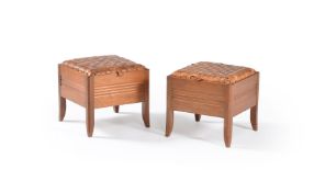 Liberty & Co. (attributed to), a pair of box stools