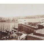 A composed set of five commercial sepia photographs of Malta