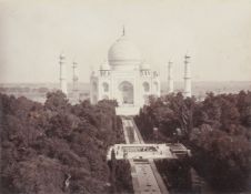 A composed set of sixteen commercial sepia photographs of north India