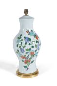 A Chinese baluster pottery vase