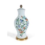 A Chinese baluster pottery vase