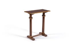 A Regency style walnut and gilt side table