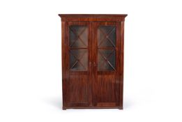 A French Empire style mahogany collapsible armoire