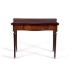 A George III mahogany card table