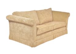 A modern two seat sofa bed