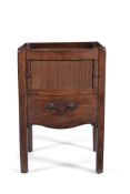 A George III mahogany night commode