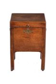 A George III mahogany cellaret