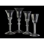 Four assorted airtwist wine glasses