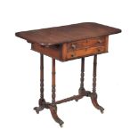 A Regency mahogany Pembroke work table