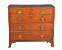 A George III mahogany chest of drawers