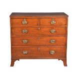 A George III mahogany chest of drawers