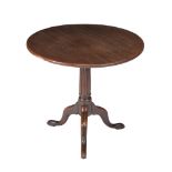 A George III mahogany tripod table