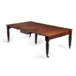 A George IV mahogany extending dining table