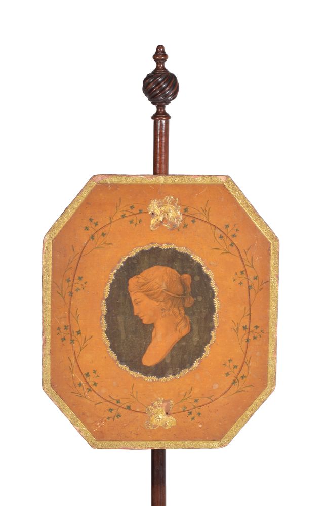 A George III mahogany polescreen - Image 2 of 2