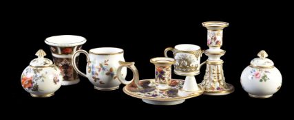 A selection of Derby porcelain