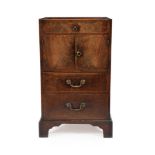 A George III mahogany night commode