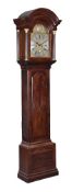 A mahogany longcase clock