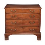 A George III mahogany chest of drawers