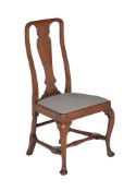 A George II oak side chair