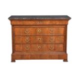 A Louis Philippe walnut commode