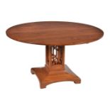 An oak centre table