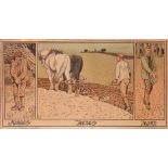 After George Heywood Maunoir Sumner (1853-1940), Four prints of the twelve months