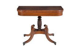 A Regency mahogany tea table