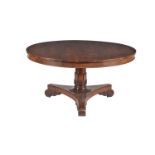 ϒ A William IV rosewood centre table