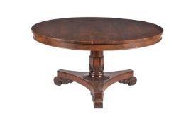 ϒ A William IV rosewood centre table