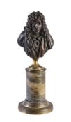 A French patinated bronze bust of Jean Racine (1639-1699)
